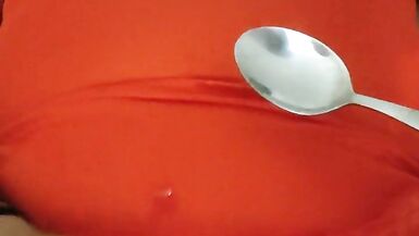 Sissy cuckold AlexSandra eats cum. Second portion. - 4 image