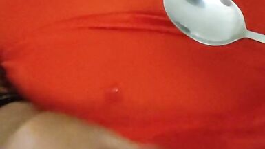 Sissy cuckold AlexSandra eats cum. Second portion. - 7 image