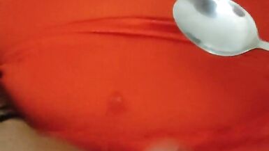 Sissy cuckold AlexSandra eats cum. Second portion. - 8 image