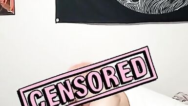 Sissy school girl fucking self with dildo - 14 image