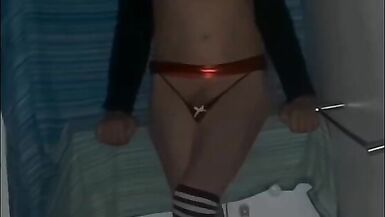 Some teasing in my little red mini and black and white socks - 11 image