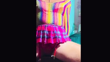 Having fun after I Downloaded Grindr and decided to make myself sissygasm from my dildo - 9 image