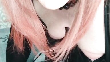 Trans redhead at play - 10 image