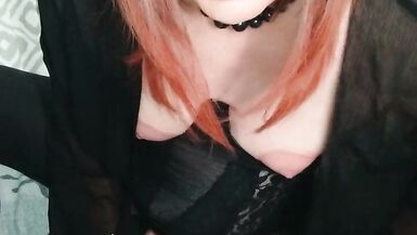 Trans redhead at play - 3 image