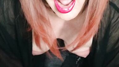 Trans redhead at play - 8 image