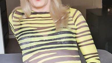 Manchester TS, Sasha Paige jerks her tranny cock - 8 image