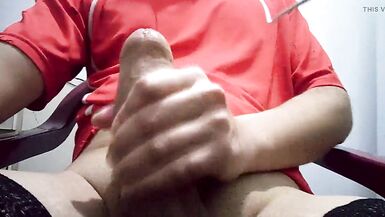 Handjob With Lingerie - 5 image