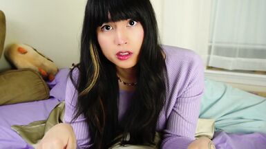 Nerdy classmate makes you serve her cock - 2 image