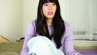 Nerdy classmate makes you serve her cock - 6 image