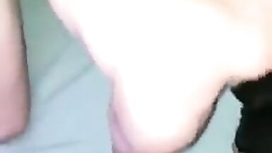 Guy Sucks Shemale While Getting Fucked By Another - 12 image