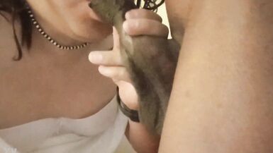 Sucking another huge black cock - 6 image