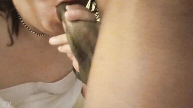 Sucking another huge black cock - 7 image