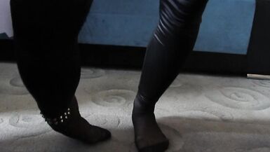 Spike Bracelet On Leg And Cumming On Feet- eluna_84 - 2 image