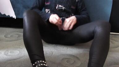 Spike Bracelet On Leg And Cumming On Feet- eluna_84 - 5 image