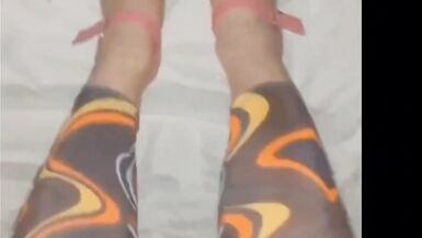 I made a quick feet teaser with my irradescent glitter nail polish I feel so sexy with painted toes - 6 image