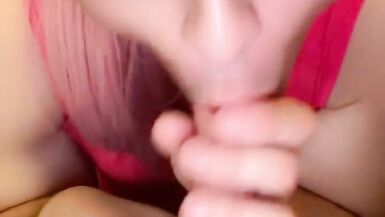 Trans teen deepthroating dildo - 3 image