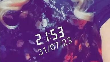 Sissy dress has excited flower