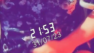 Sissy dress has excited flower