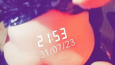 Sissy dress has excited flower