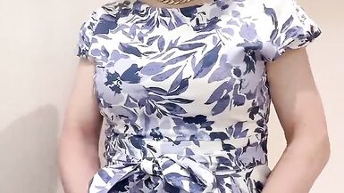 Matured cross dresser wearing a blonde wig and masturbated in a rest room - 11 image