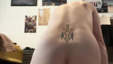 Tall Redhead Trans girl rides this Tentacle - 3 image