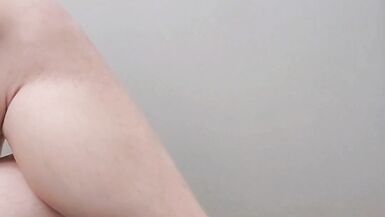 Small dick femboy sissy crossdresser in plays with limp clitty in heels and a skirt - 6 image