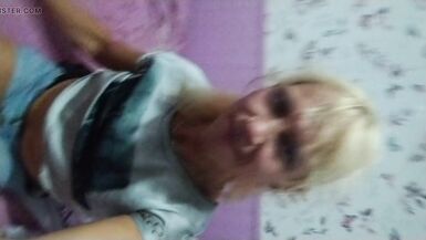 Alexa Cosmic trans girl flirting on the bed in hotel room being in exiting mood and looking forward to a hot night...