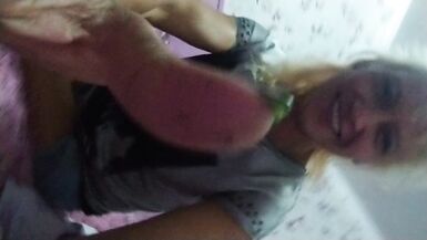 Alexa Cosmic trans girl flirting on the bed in hotel room being in exiting mood and looking forward to a hot night... - 15 image