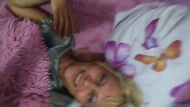 Alexa Cosmic trans girl flirting on the bed in hotel room being in exiting mood and looking forward to a hot night... - 2 image