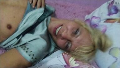 Alexa Cosmic trans girl flirting on the bed in hotel room being in exiting mood and looking forward to a hot night... - 6 image