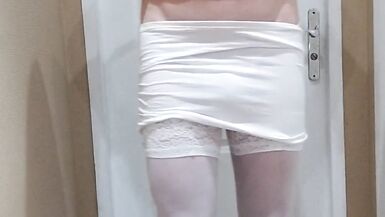 misr4 - white lingerie nipple orgasm - 2 image