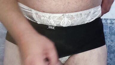 Wife panties cumshots - 2 image