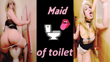 Deep cleaning toilet maid with tongue action - 1 image
