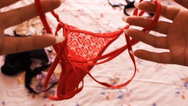 Panty drawer string thong Olivia crossdresser step Moms Sluty underwear