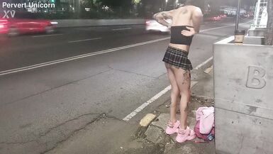 Tlalpan prostitute for one night, skinny trans with miniflada exhibiting her little ass - 10 image