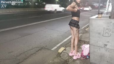 Tlalpan prostitute for one night, skinny trans with miniflada exhibiting her little ass - 11 image