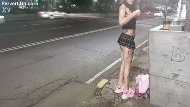 Tlalpan prostitute for one night, skinny trans with miniflada exhibiting her little ass - 12 image