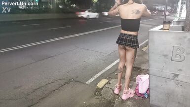 Tlalpan prostitute for one night, skinny trans with miniflada exhibiting her little ass - 13 image