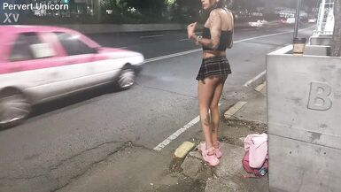Tlalpan prostitute for one night, skinny trans with miniflada exhibiting her little ass - 15 image