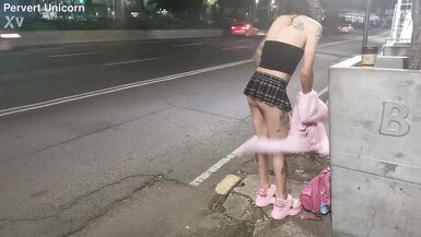 Tlalpan prostitute for one night, skinny trans with miniflada exhibiting her little ass - 7 image