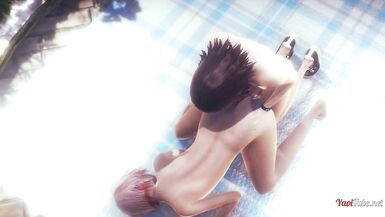 Yaoi Sexy femboy blowjob and fucked in a park - 13 image