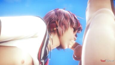 Yaoi Sexy femboy blowjob and fucked in a park - 6 image