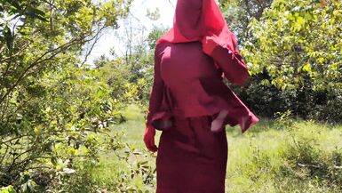 Naughty Elisyahijabdoll BDSM part 11 lost Masturbtion in the woods