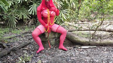 Naughty Elisyahijabdoll BDSM part 11 lost Masturbtion in the woods - 8 image