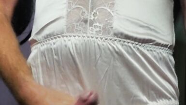 My new pink nylon romper - 5 image