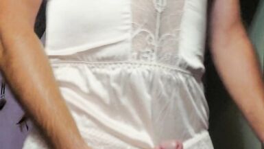 My new pink nylon romper - 6 image