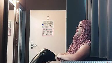 Crossdresser juvia jolie waiting for her daddy in a hotel - 1 image