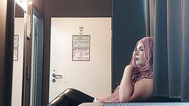 Crossdresser juvia jolie waiting for her daddy in a hotel - 12 image