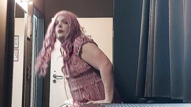 Crossdresser juvia jolie waiting for her daddy in a hotel - 15 image