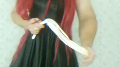 I'm in a leather dress - 1 image